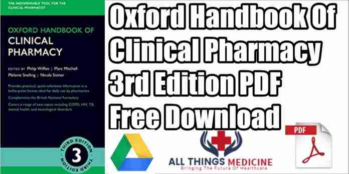 oxford handbook of clinical pharmacy pdf