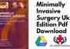 Minimally Invasive Surgery Pdf
