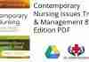 Contemporary Nursing Issues Trends & Management 8th Edition PDF