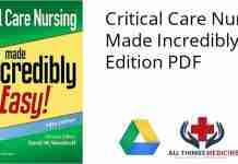 Critical Care Nursing Made Incrediblyy 5th Edition PDF