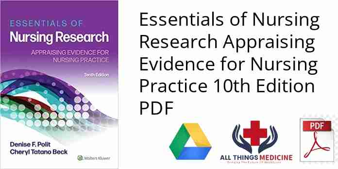Essentials of Nursing Research Appraising Evidence for Nursing Practice 10th Edition PDF