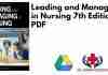 Leading and Managing in Nursing 7th Edition PDF