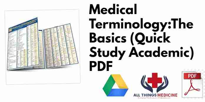 Medical Terminology:The Basics (Quick Study Academic) PDF