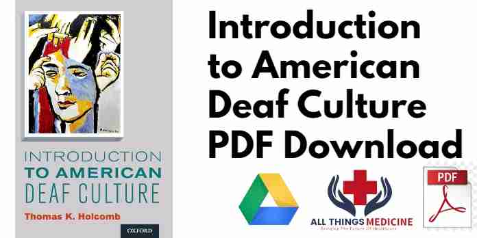 Introduction to American Deaf Culture PDF