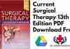 Current Surgical Therapy 13E PDFCurrent Surgical Therapy 13E PDF