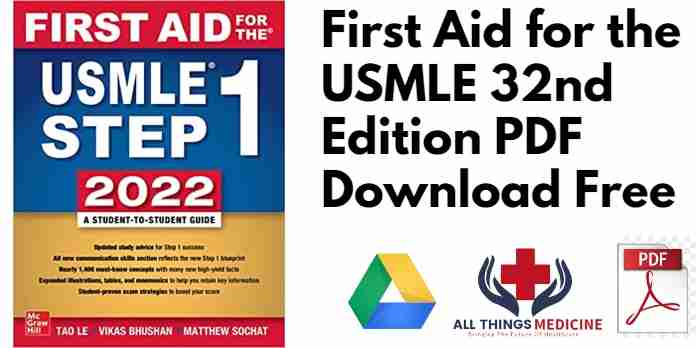 First Aid for the USMLE 32nd Edition PDF