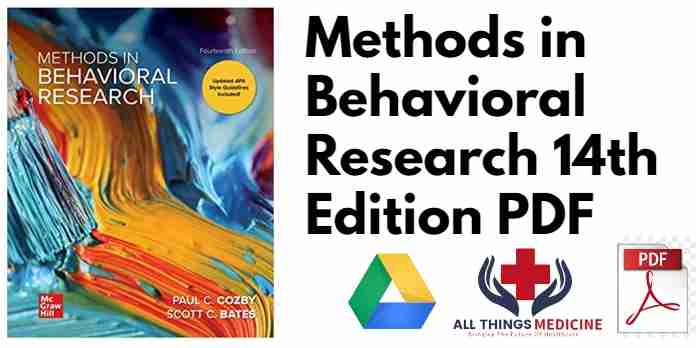 Methods in Behavioral Research 14th Edition PDF