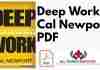 Deep Work By Cal Newport PDF