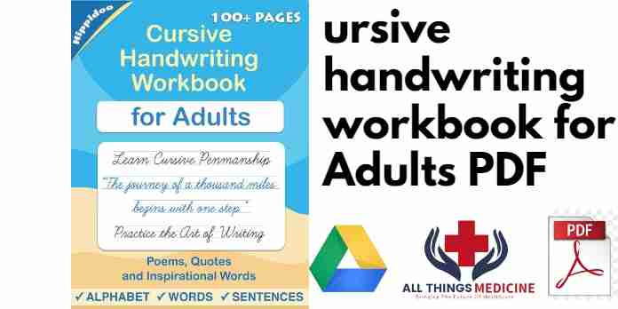 Cursive handwriting workbook for Adults PDF