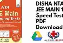 DISHA NTA JEE MAIN 101 Speed Tests PDF
