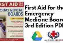 First Aid for the Emergency Medicine Boards 3rd Edition PDF