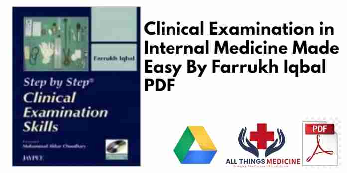 Clinical Examination in Internal Medicine Made Easy By Farrukh Iqbal PDF